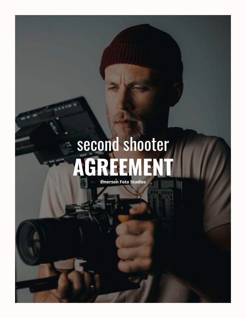 Second Shooter Contract cover page